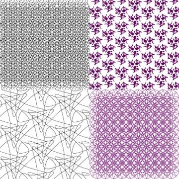 Set of  pattern. Modern stylish texture. Repeating abstract background. 스톡 일러스트