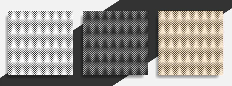 Set of pattern seamless triangle abstract background Stock Illustration
