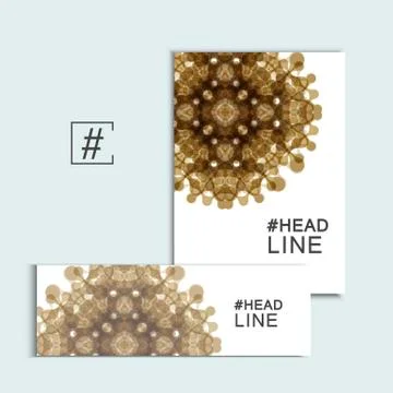 Set of patterns with abstract colored shapes Stock Illustration