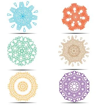 Set of patterns Stock Illustration