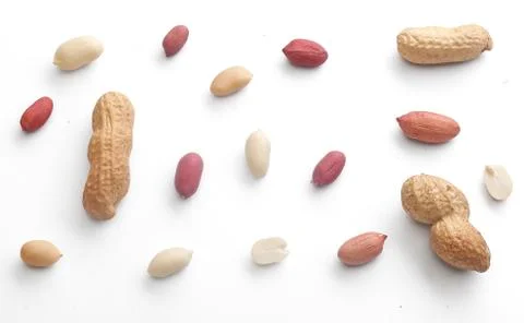 Set of peanuts Stock-Fotos