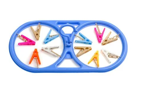 Set of pegs Stock Photos