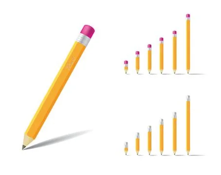 Set of pencils Stock Illustration