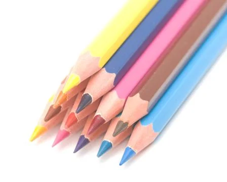 Set of pencils Stock Photos