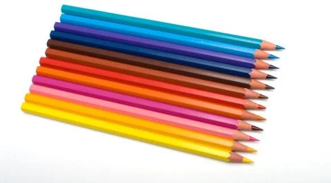 Set of pencils Stock Photos