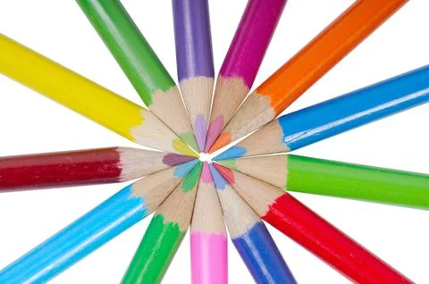 Set of pencils Stock Photos