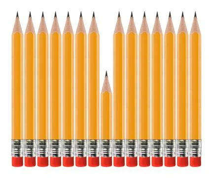 Set of Pencils Stock Photos