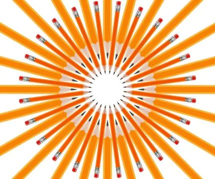 Set of Pencils Stock Photos