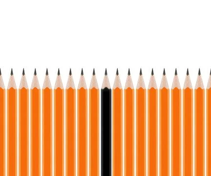 Set of Pencils Stock Photos