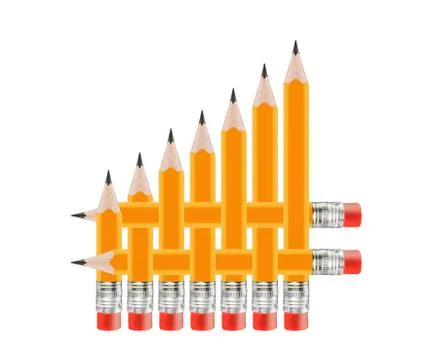 Set of Pencils Stock Photos