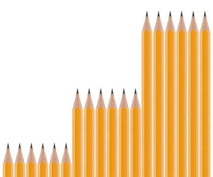 Set of Pencils Stock Photos