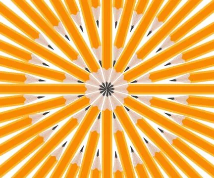 Set of Pencils Stock Photos