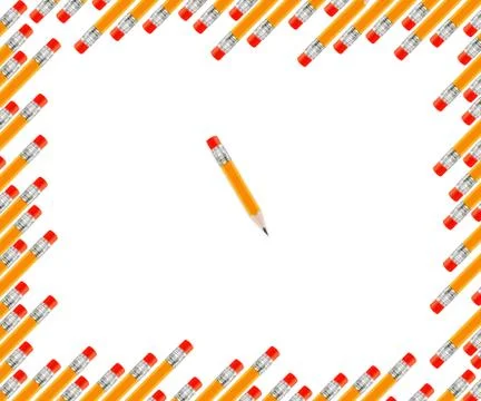 Set of Pencils Stock Photos