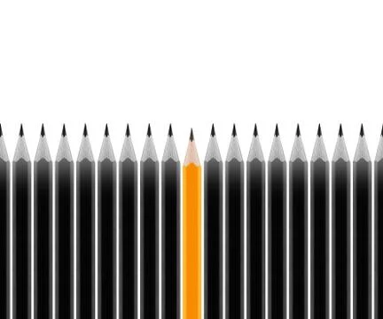 Set of Pencils Stock Photos