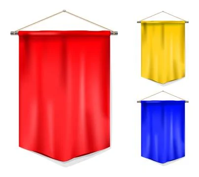 Set of pennant Stock Illustration