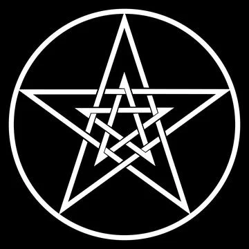 Set of pentagram isolated on transparent background. vector illustration. Stock Illustration