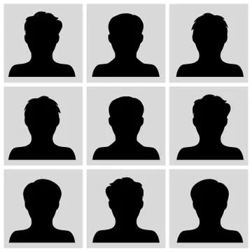 Set of people icons vector Stock Illustration
