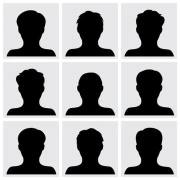 Set of people icons vector Stock Illustration