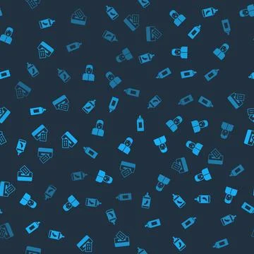 Set Pepper spray, Censor and freedom of speech, Paint can and Vote box on sea Ilustración de archivo