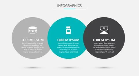 Set Perfume, Gift box and heart and Envelope with 8 March. Business infogra.. Stock Illustration
