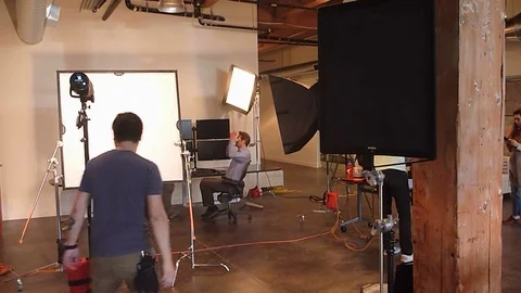 On Set Photo Crew Behind The Scenes Stock Footage 73706199