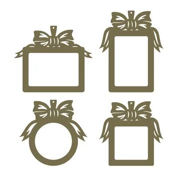 Set of photo frames.  Stock Illustration