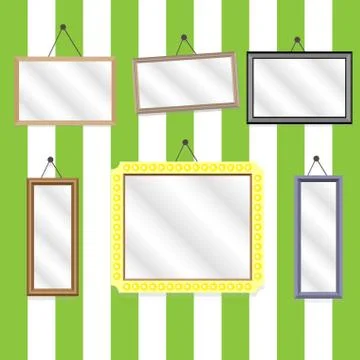 Set picture frames イラスト素材