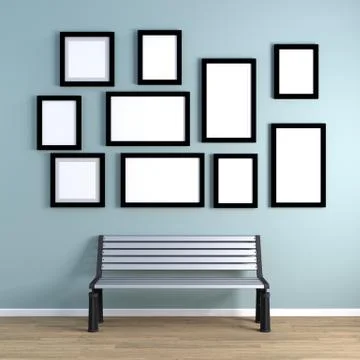 Set of Picture Frames 스톡 일러스트