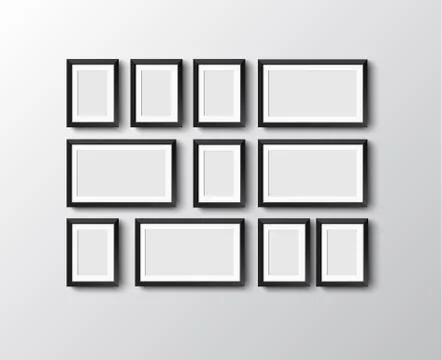 Set of picture frames Stockillustratie