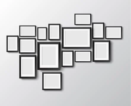 Set of picture frames Stock-Illustration