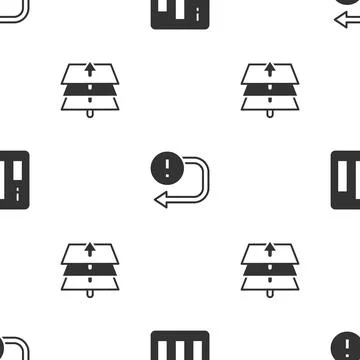Set Pie chart infographic, Arrow and Layers on seamless pattern. Vector 스톡 일러스트
