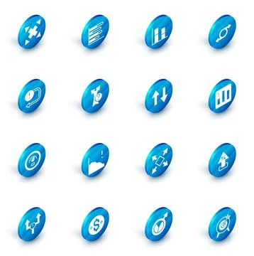 Set Pie chart infographic, Graph, chart, diagram, Arrow, Digital speed meter Stock Illustration