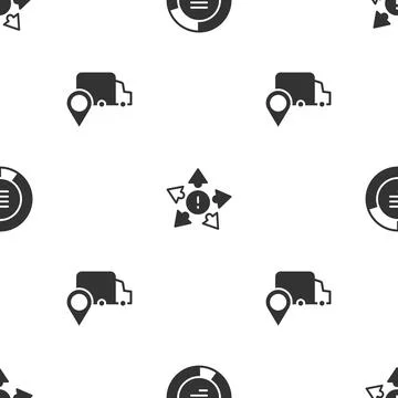 Set Pie chart infographic, Many ways directional arrow and Delivery tracking on 스톡 일러스트