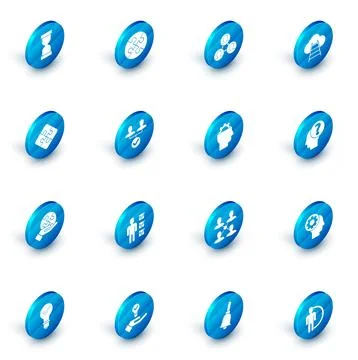 Set Piece of puzzle, Project team base, Ladder leading to cloud, hand, Human Stock Illustration