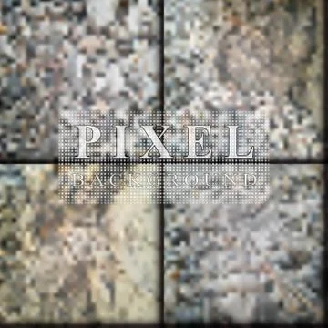 Set of pixeled backgrounds.Soft color Stock Illustration