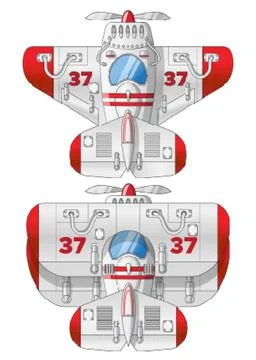 A set of planes. Stock Illustration