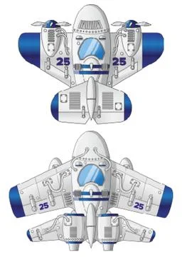 A set of planes. Stock Illustration