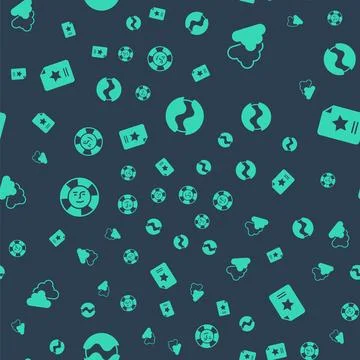 Set Planet, Cloudy weather, Sun and Star constellation zodiac on seamless Stock Illustration
