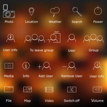 Set planimetric design. Stock Illustration