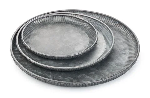 Set of plates Stock Photos