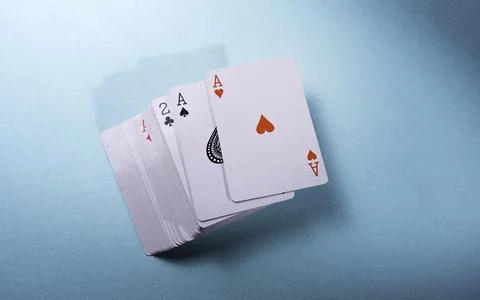 Set of a playing cards Stock Photos