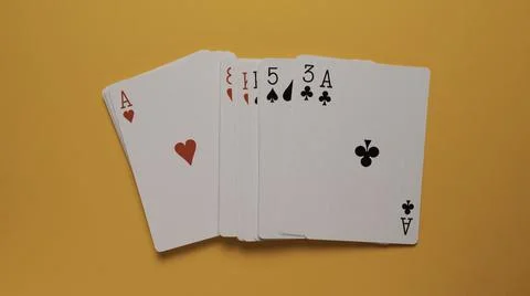 Set of a playing cards Stock Photos