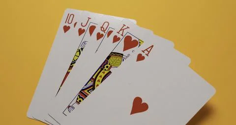 Set of a playing cards Stock Photos