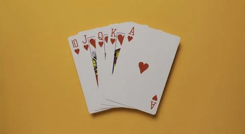 Set of a playing cards Stock Photos