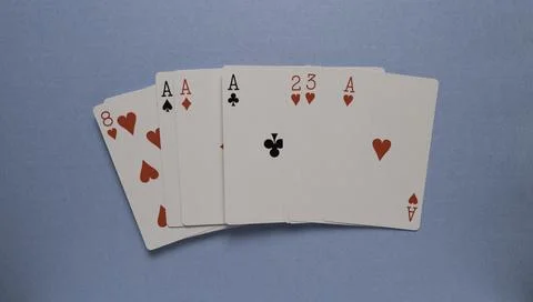 Set of a playing cards Stock Photos