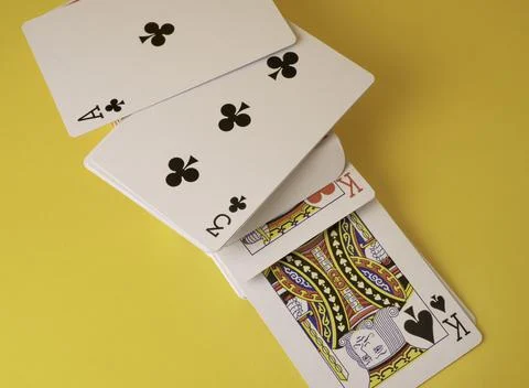 Set of a playing cards Stock Photos