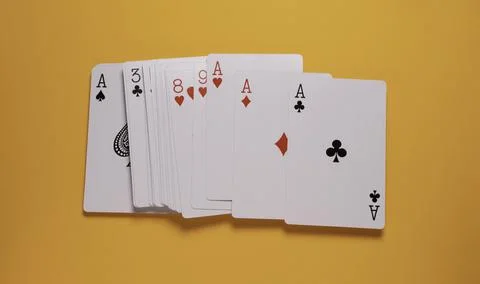 Set of a playing cards Stock Photos