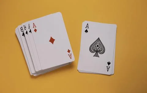 Set of a playing cards Stock Photos