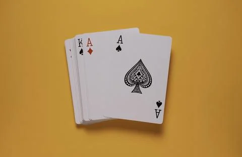 Set of a playing cards Stockfoto's