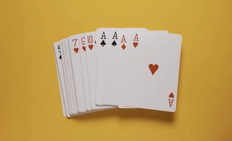 Set of a playing cards Stock Photos
